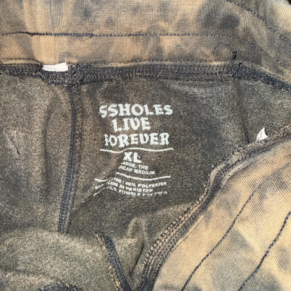 Tie-Dye Brown/Black Women’s Sweatpants with Graphic - Picture 3 of 3